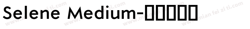 Selene Medium字体转换
